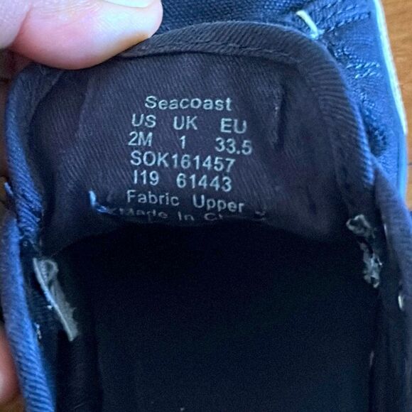 Sperry Topsider Seacoast Navy Blue Sneakers Sz 2 - Picture 7 of 7
